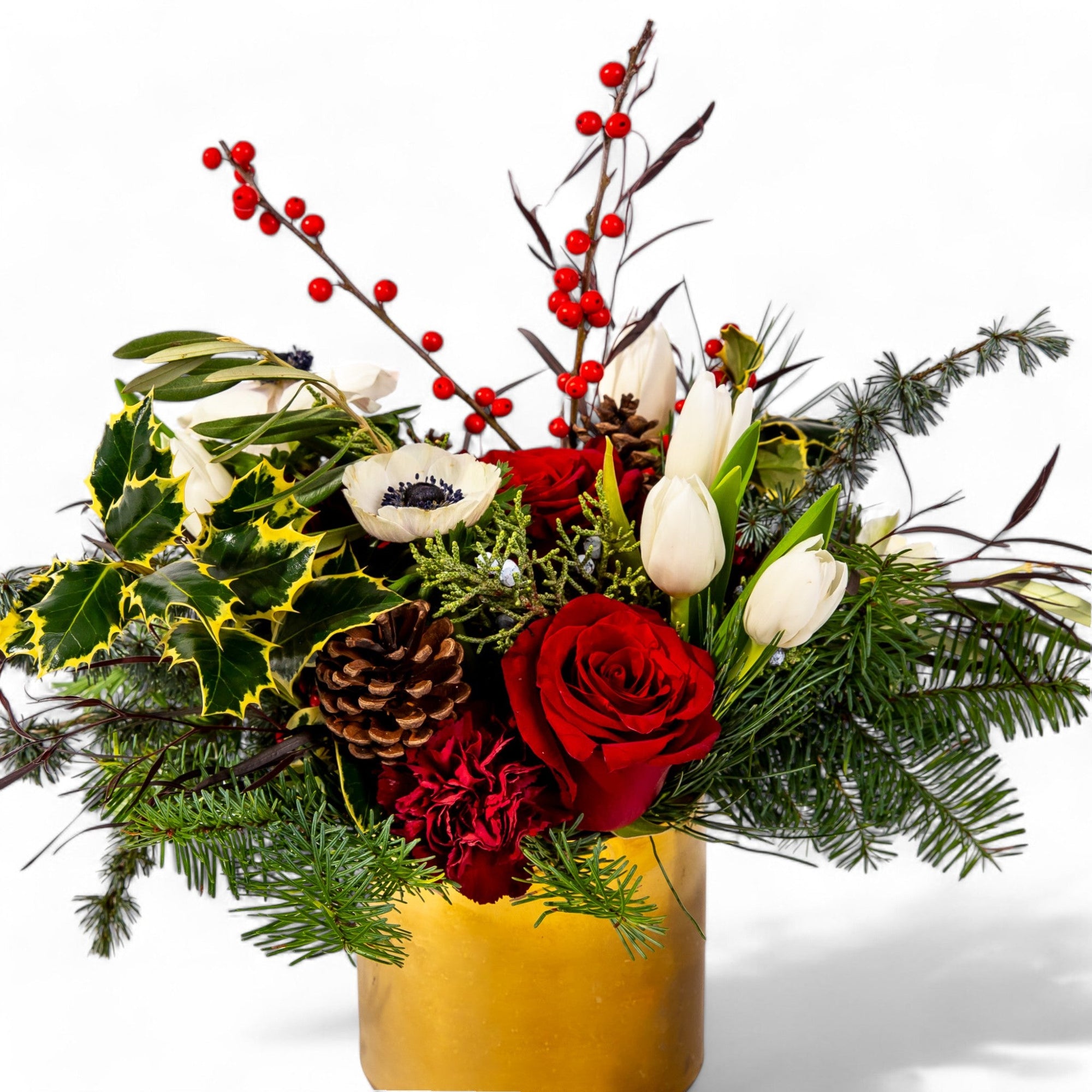 Festive Holiday Mix Floral - Green Fresh Florals + Plants