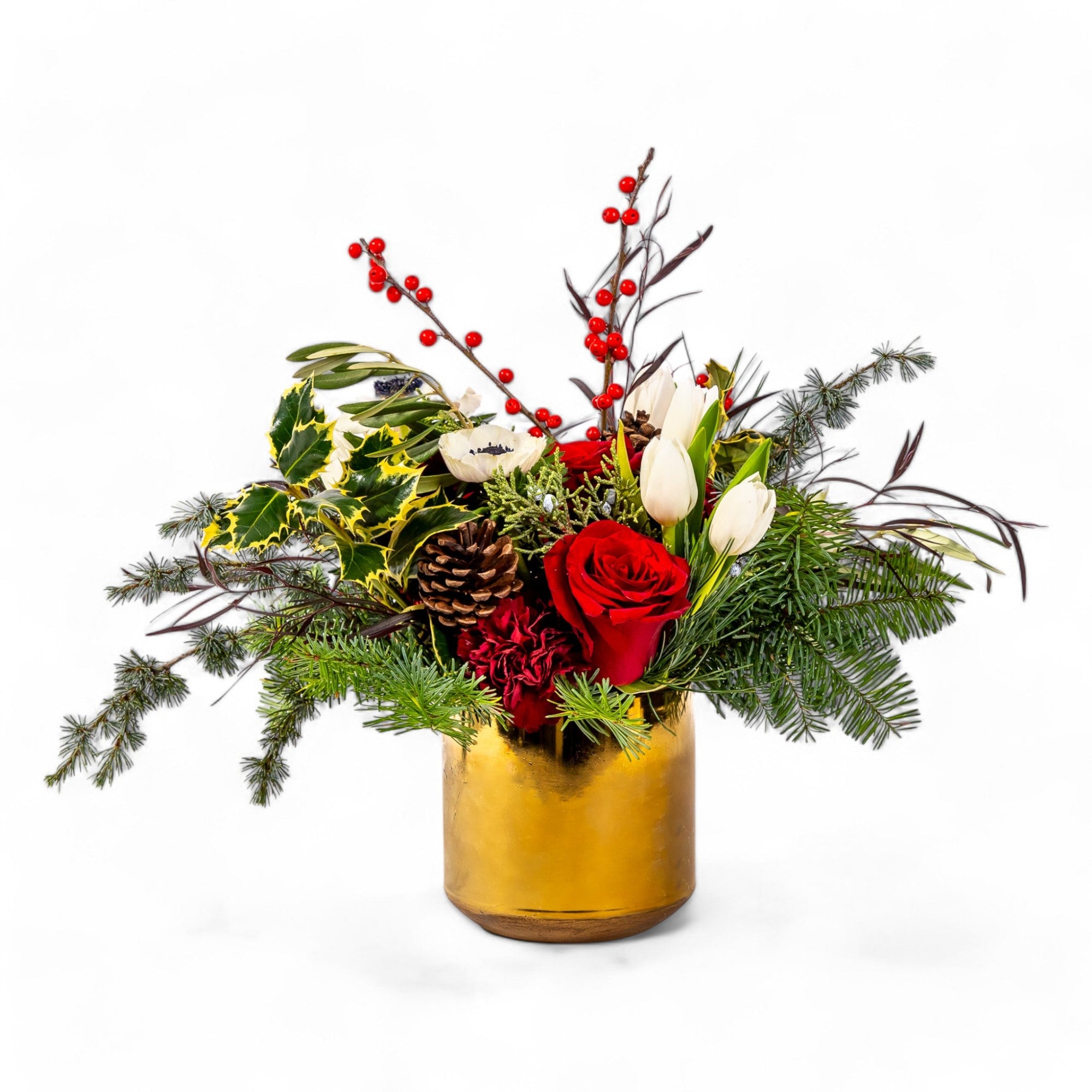 Festive Holiday Mix Floral - Green Fresh Florals + Plants