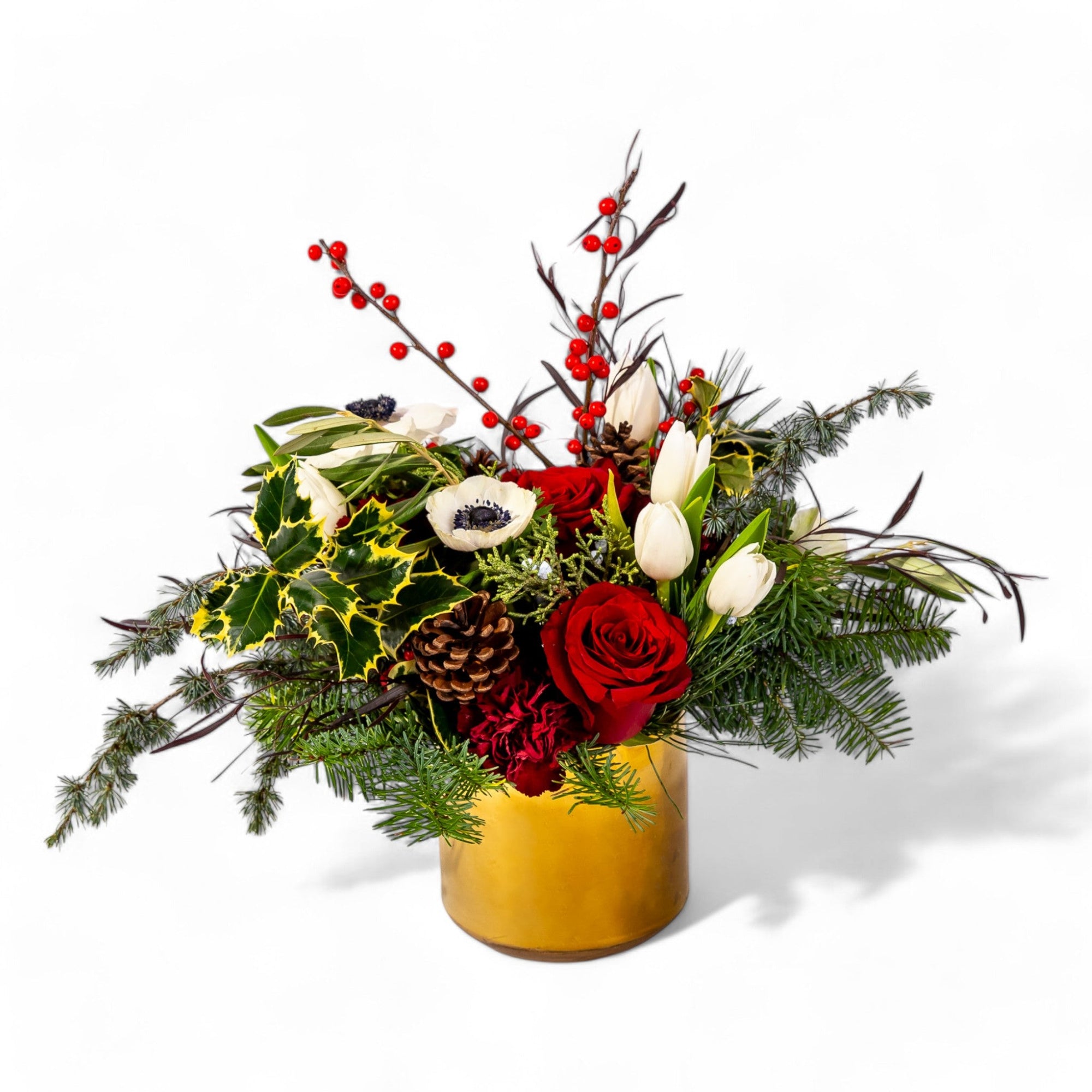 Festive Holiday Mix Floral - Green Fresh Florals + Plants