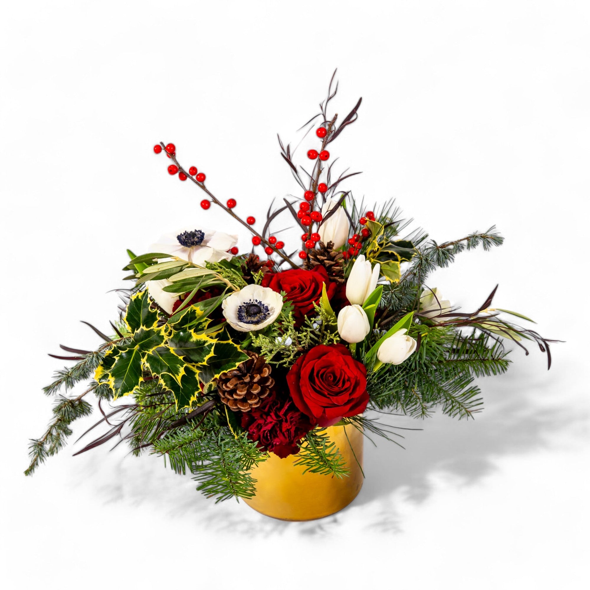 Festive Holiday Mix Floral - Green Fresh Florals + Plants