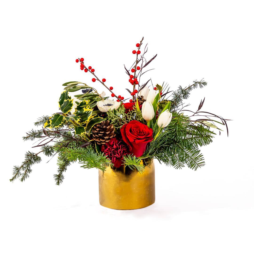 Festive Holiday Mix Floral - Green Fresh Florals + Plants