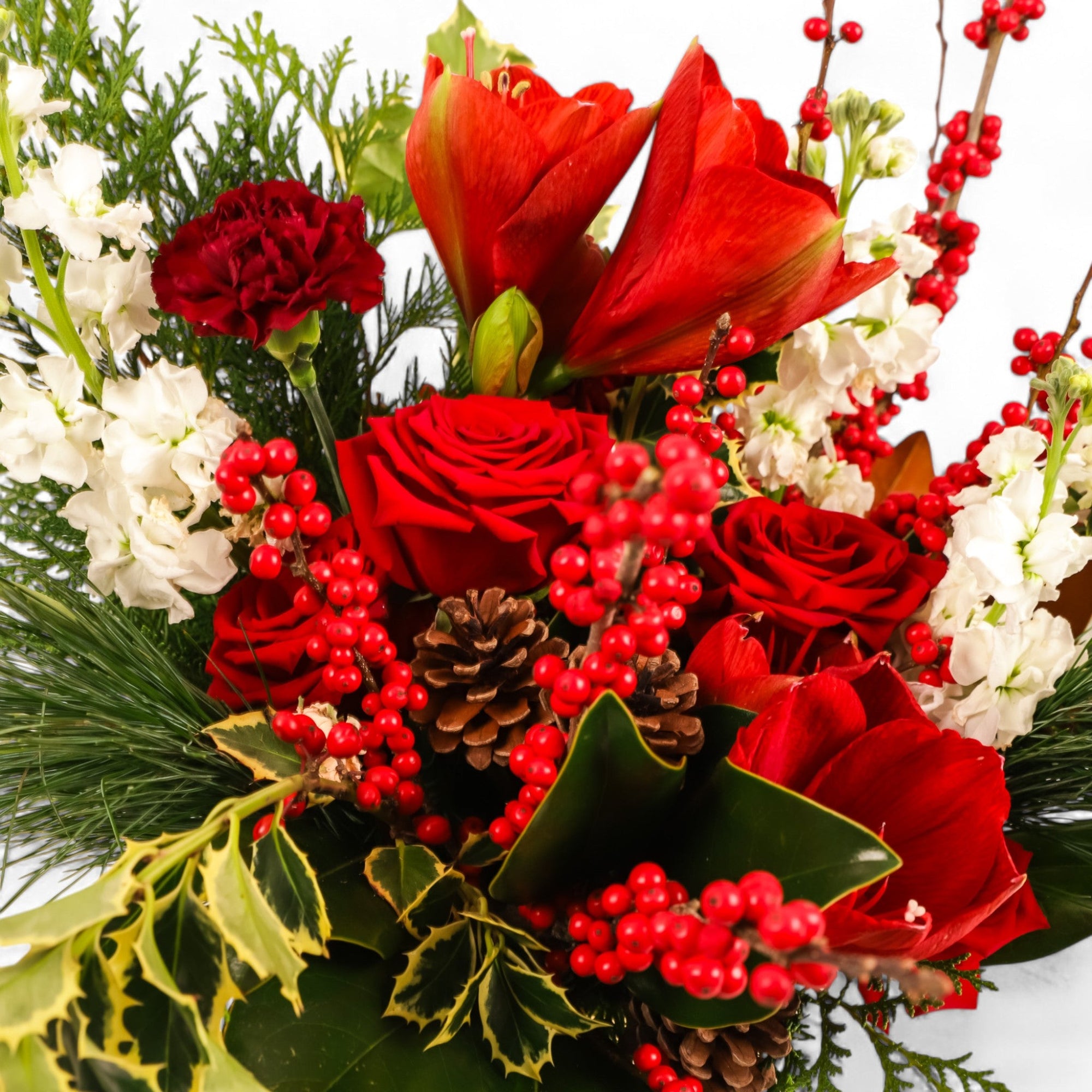 Gold & Red Splendor Floral - Green Fresh Florals + Plants