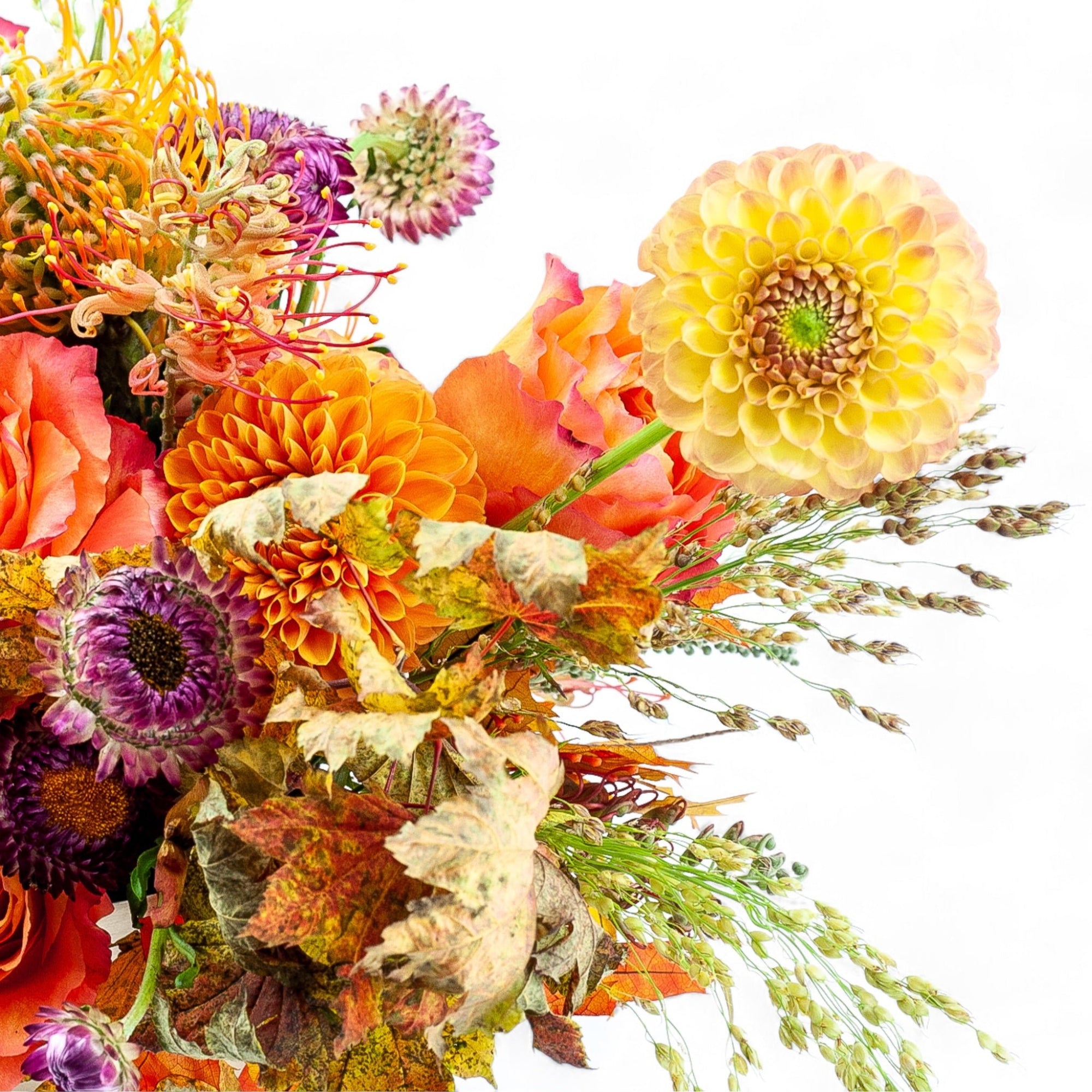 Golden Orange Celebration Floral - Green Fresh Florals + Plants