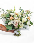 Hand - Tied Fresh Flower Bouquet - Green Fresh Florals + Plants