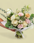 Hand - Tied Fresh Flower Bouquet - Green Fresh Florals + Plants