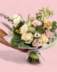 Hand - Tied Fresh Flower Bouquet - Green Fresh Florals + Plants