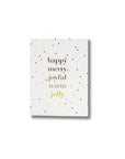 Happy Merry Joyful Card - Green Fresh Florals + Plants