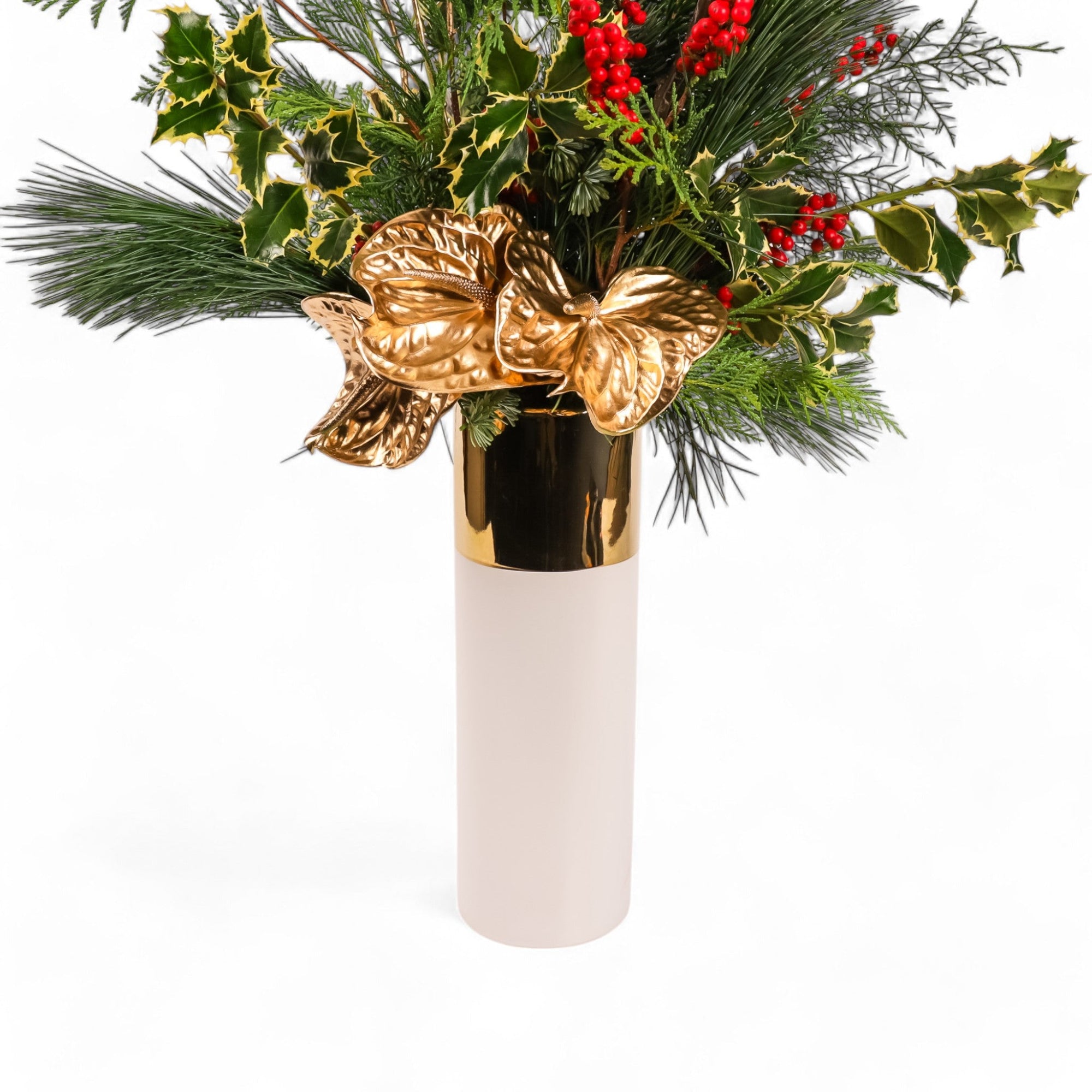 Holiday Luxe Designer Floral - Green Fresh Florals + Plants