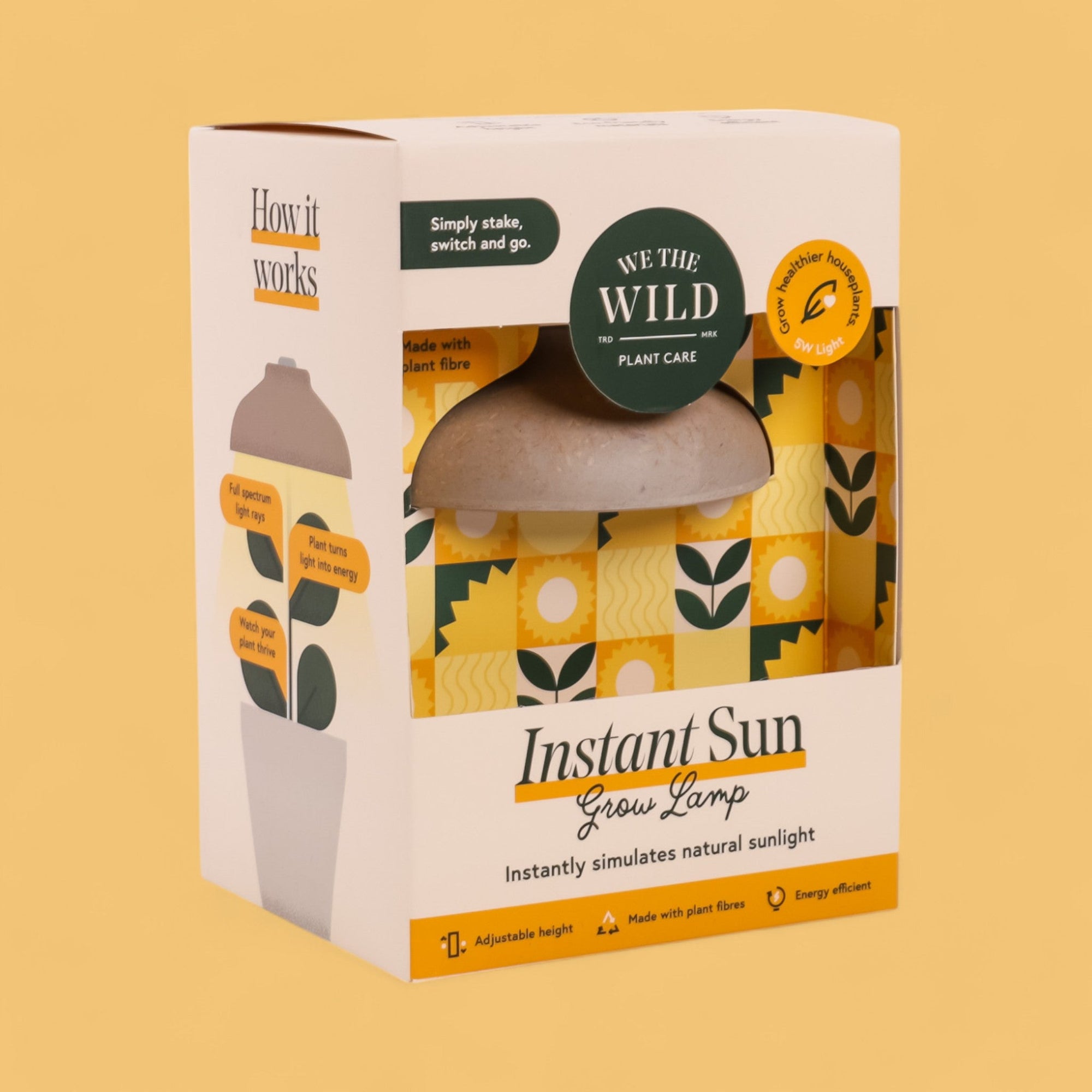 Instant Sun Grow Lamp - Green Fresh Florals + Plants