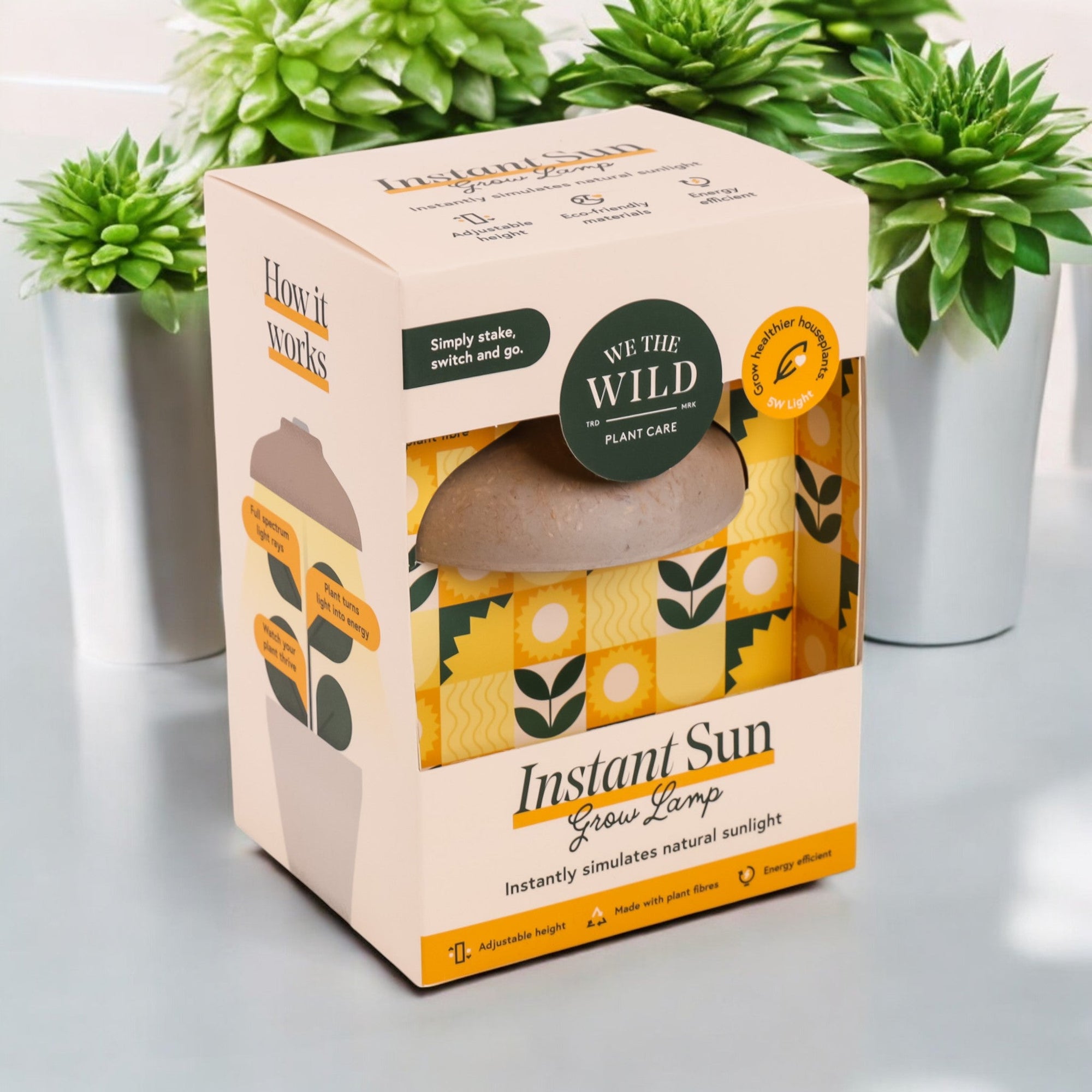 Instant Sun Grow Lamp - Green Fresh Florals + Plants