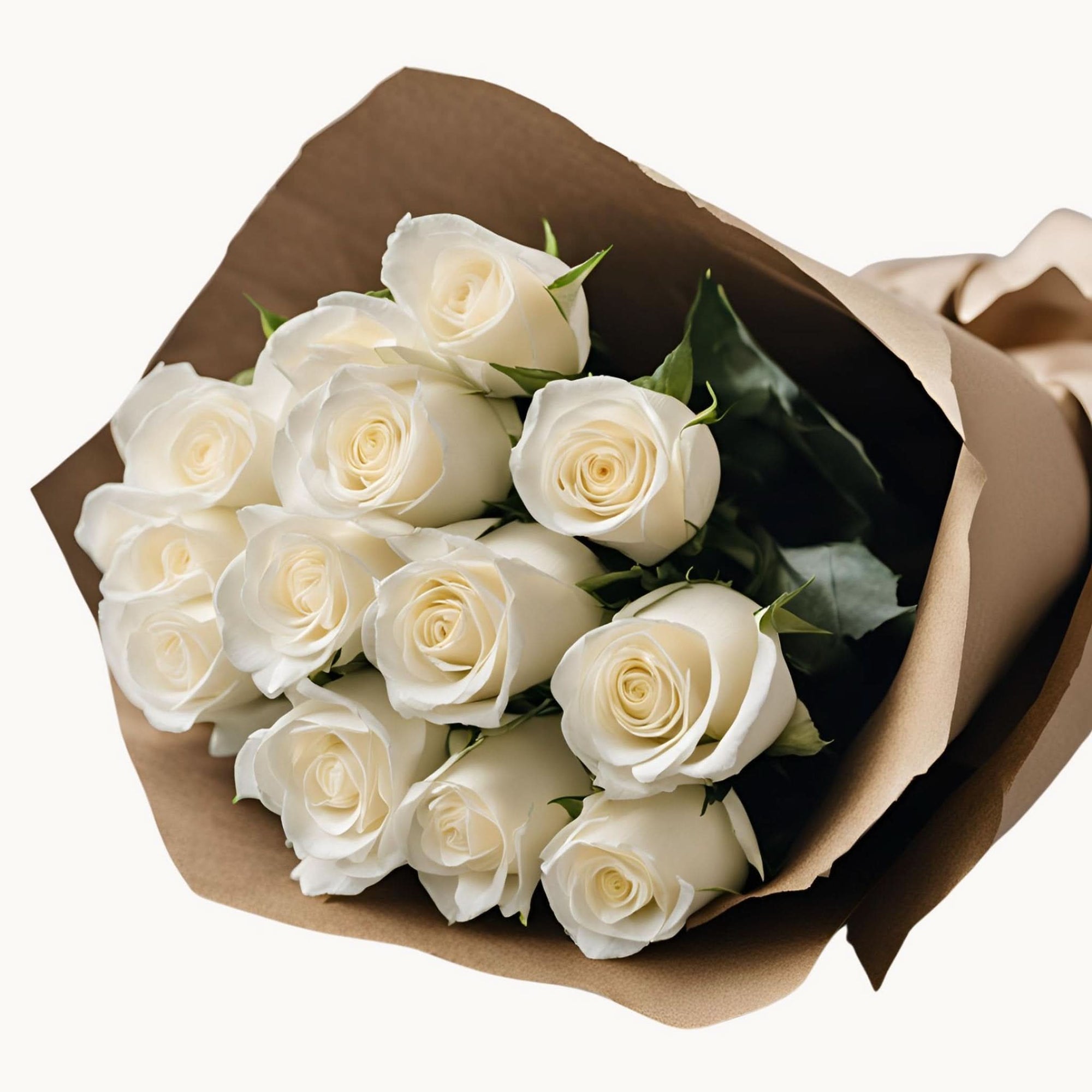 Long-Stem Roses Bouquet - Green Fresh Florals + Plants