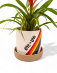 Love is Love Pot - Green Fresh Florals + Plants