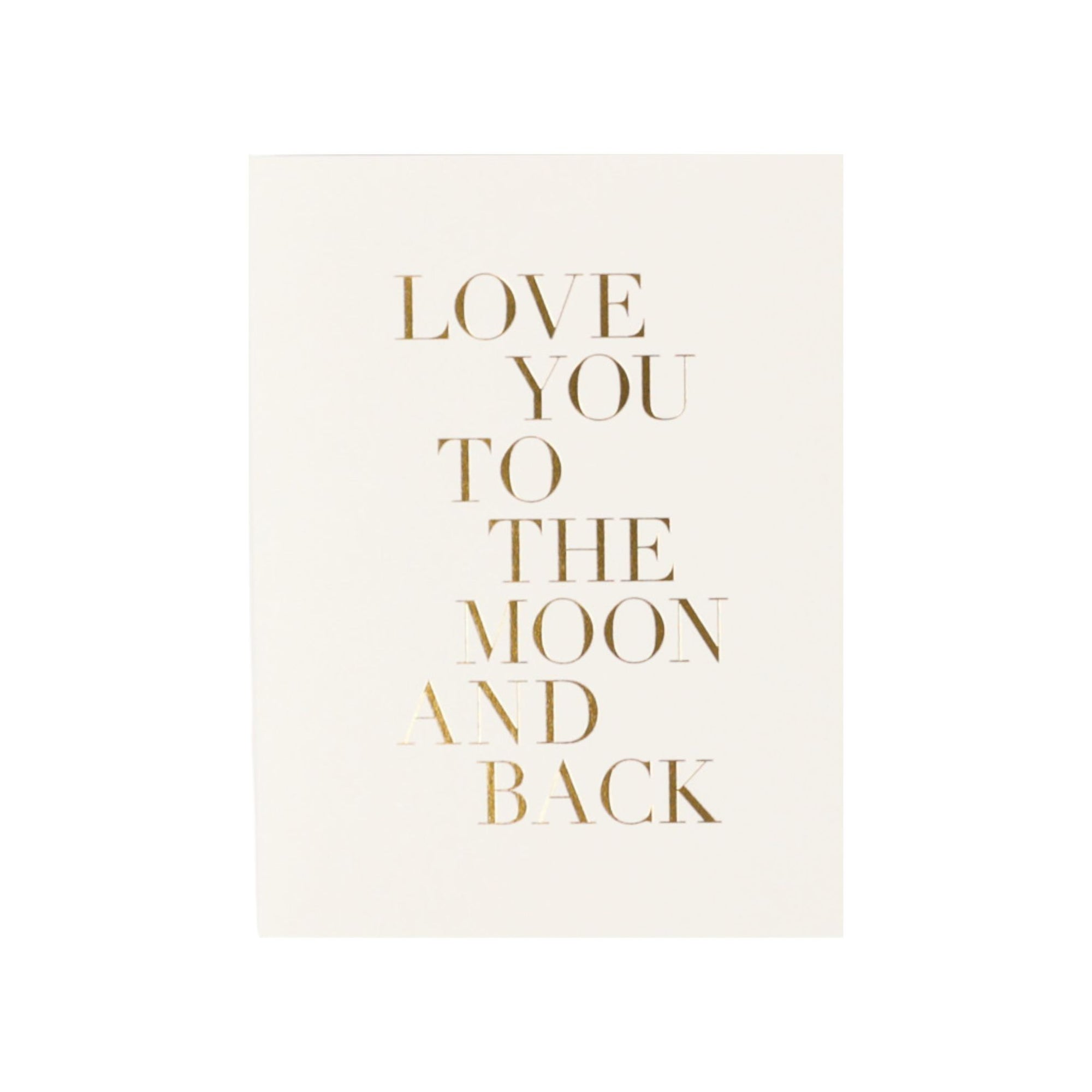 Love You to the Moon Card - Green Fresh Florals + Plants