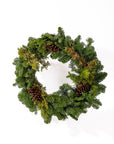 Mixed Evergreen Wreath - Green Fresh Florals + Plants