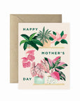 Plant Shelf Mother's Day Card - Green Fresh Florals + Plants