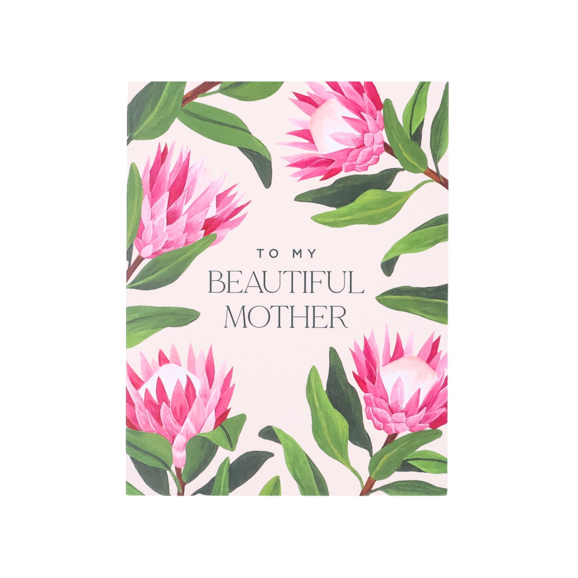 Protea Beautiful Mother Card - Green Fresh Florals + Plants