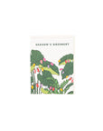 Season's Greenery Card - Green Fresh Florals + Plants