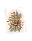 Season's Greetings Floral Card - Green Fresh Florals + Plants