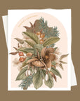 Season's Greetings Floral Card - Green Fresh Florals + Plants