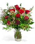 Shades of Red Long - Stem Roses - Green Fresh Florals + Plants