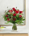 Shades of Red Long - Stem Roses - Green Fresh Florals + Plants