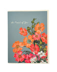 So Proud Bouquet Card - Green Fresh Florals + Plants