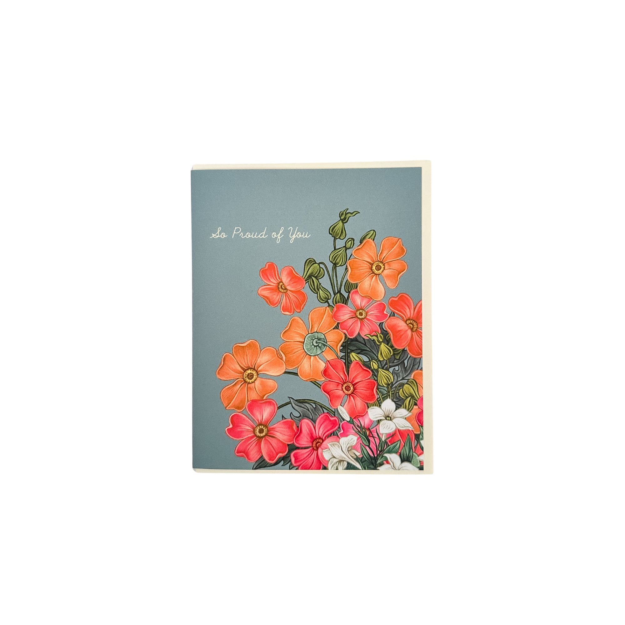 So Proud Bouquet Card - Green Fresh Florals + Plants