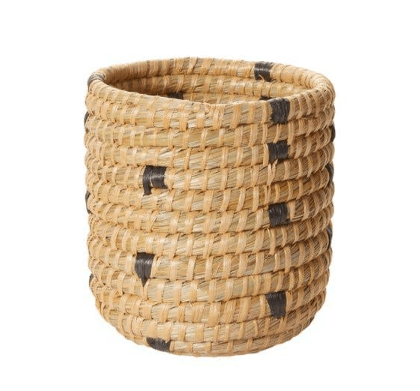 Tejida Woven Basket - Green Fresh Florals + Plants