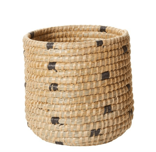 Tejida Woven Basket - Green Fresh Florals + Plants