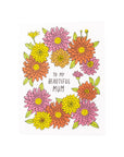 To My Beautiful Mum Card - Green Fresh Florals + Plants
