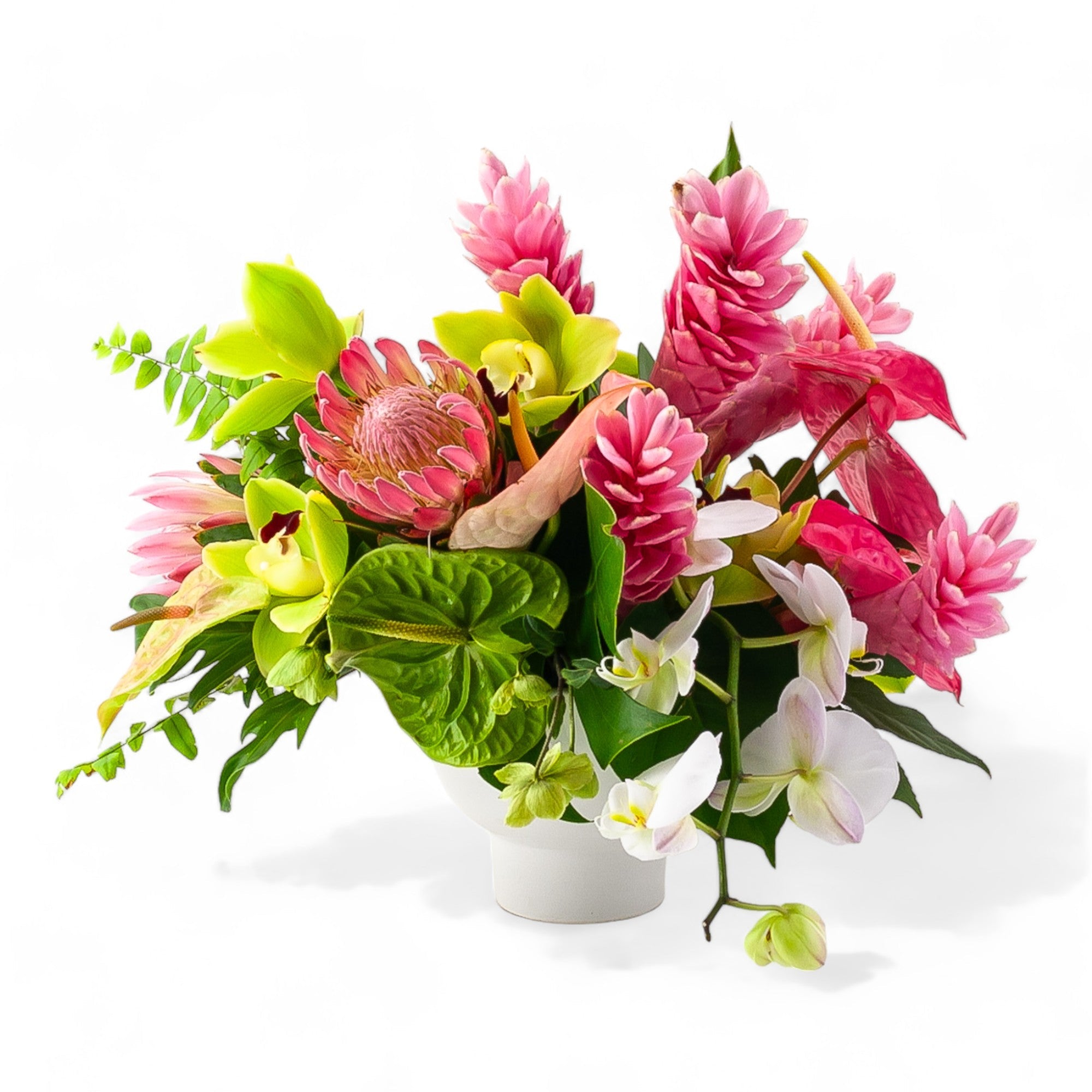 Tropical Escape Designer Floral - Green Fresh Florals + Plants