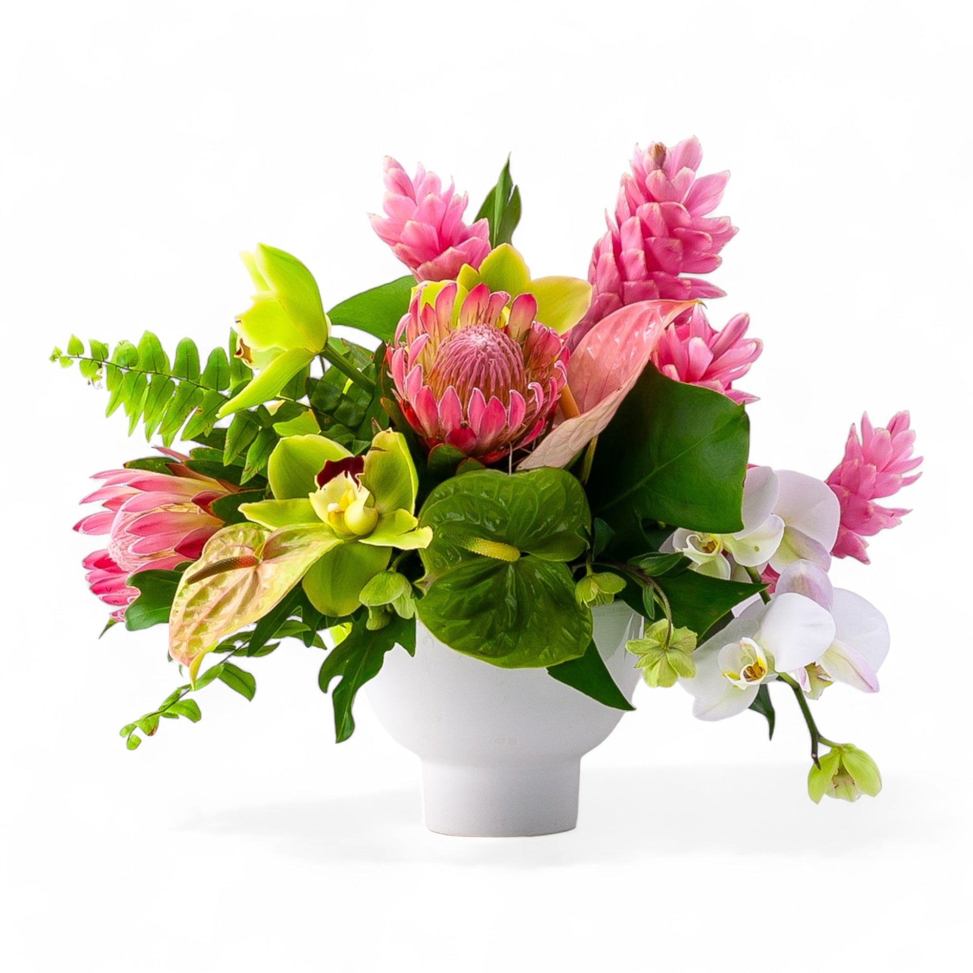 Tropical Escape Designer Floral - Green Fresh Florals + Plants