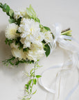 White A la Carte Bridesmaid Bouquet - Green Fresh Florals + Plants