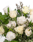 White Long - Stem Roses - Green Fresh Florals + Plants