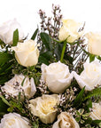 White Long - Stem Roses - Green Fresh Florals + Plants