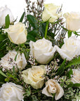 White Long - Stem Roses - Green Fresh Florals + Plants