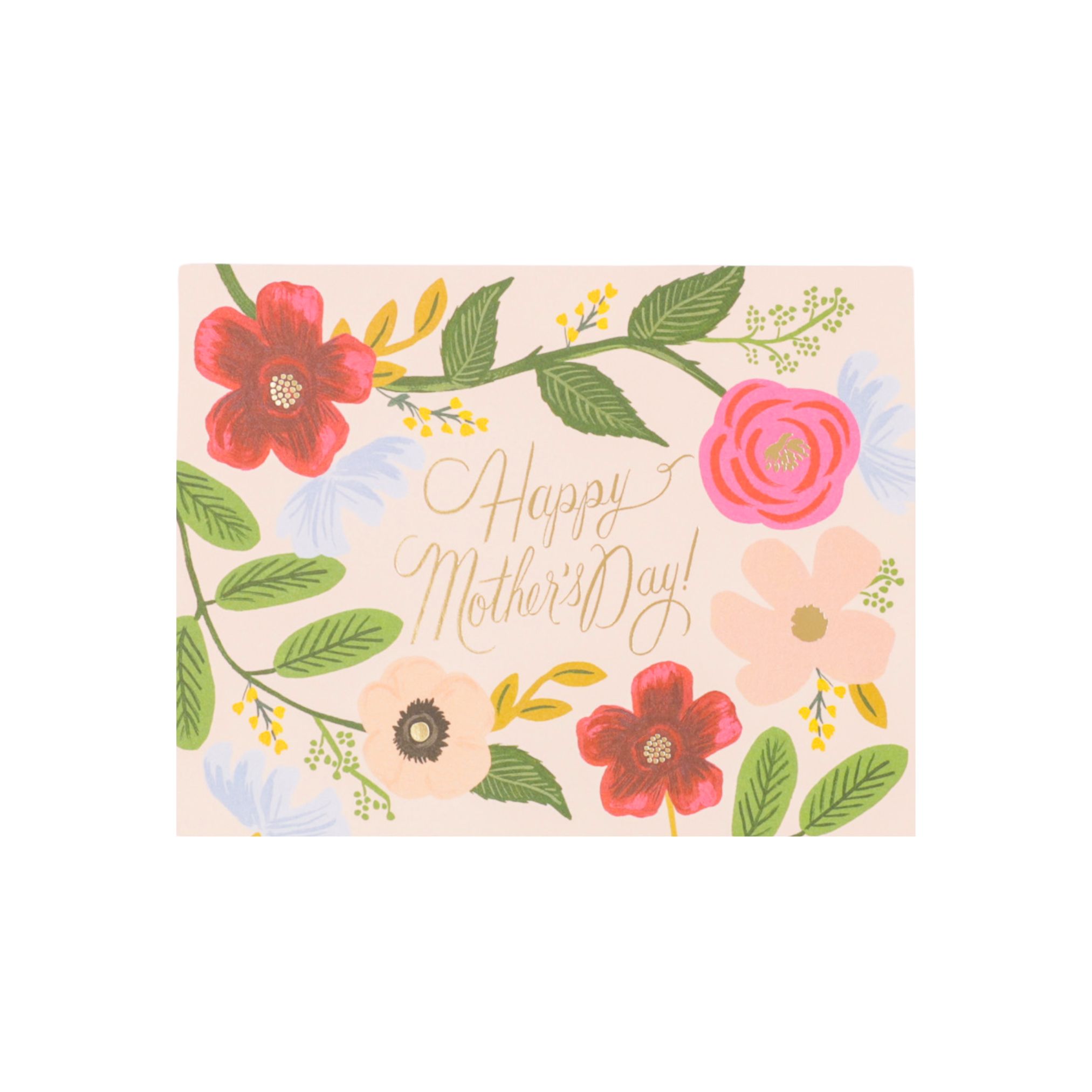 Wildflowers Mother's Day Card - Green Fresh Florals + Plants