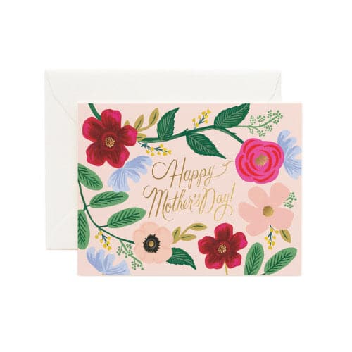 Wildflowers Mother&#39;s Day Card - Green Fresh Florals + Plants