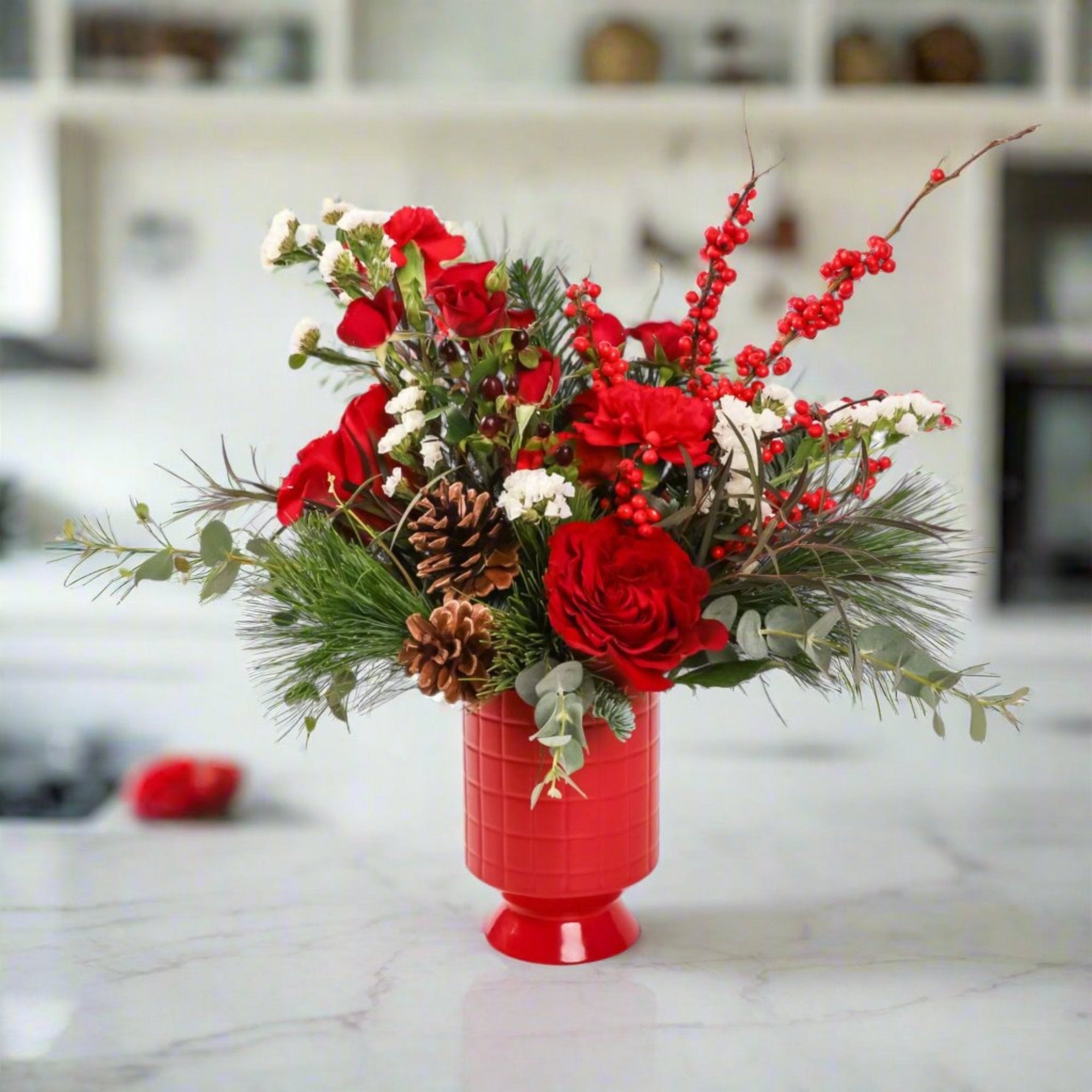 Winter Berry Floral - Green Fresh Florals + Plants