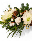 Winter Solstice Centerpiece - Green Fresh Florals + Plants