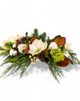 Winter Solstice Centerpiece - Green Fresh Florals + Plants