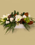 Winter Solstice Centerpiece - Green Fresh Florals + Plants