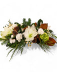 Winter Solstice Centerpiece - Green Fresh Florals + Plants