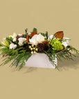 Winter Solstice Centerpiece - Green Fresh Florals + Plants