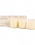 Winter White Candle Trio Gift Set - Green Fresh Florals + Plants