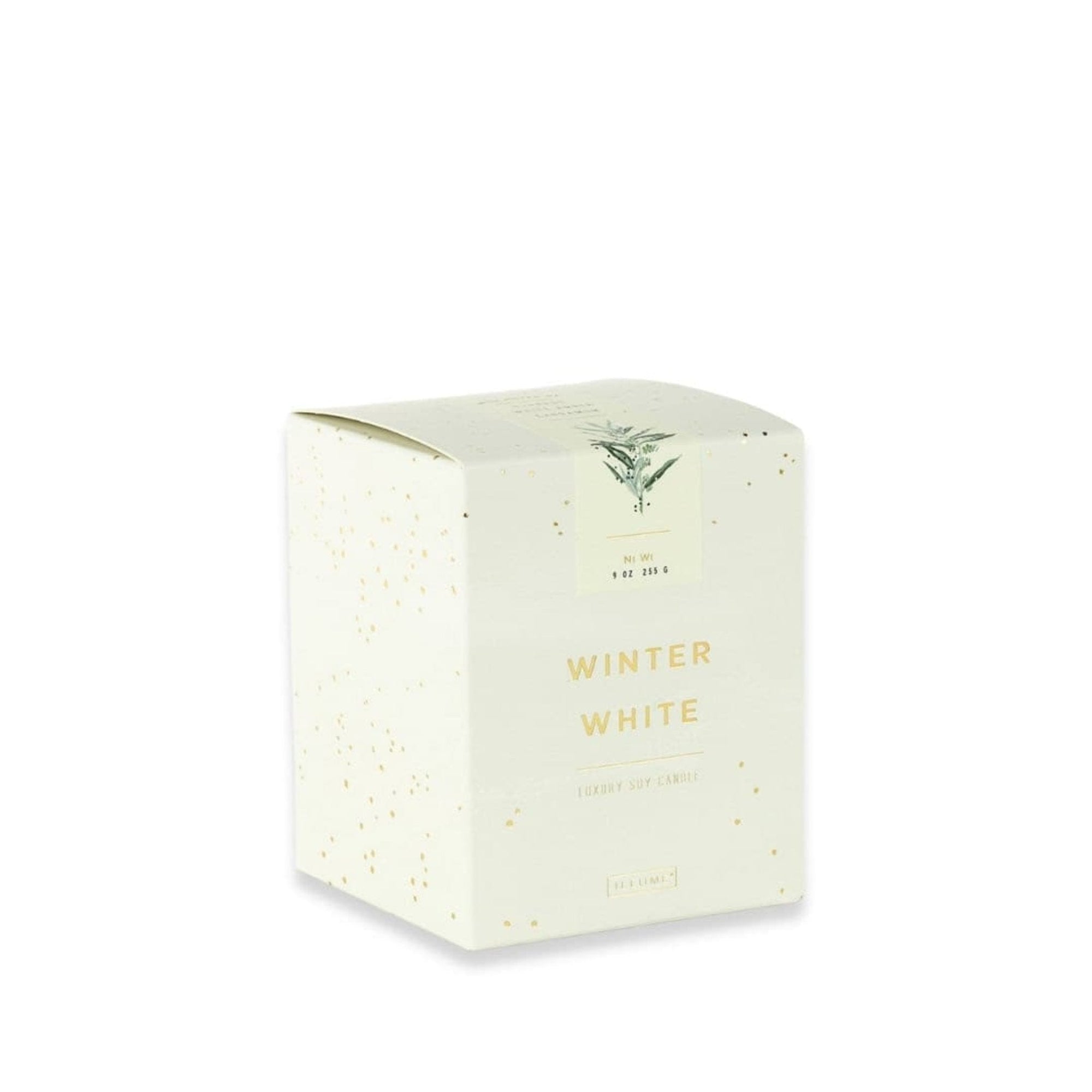 Winter White Luxe Candle - Green Fresh Florals + Plants