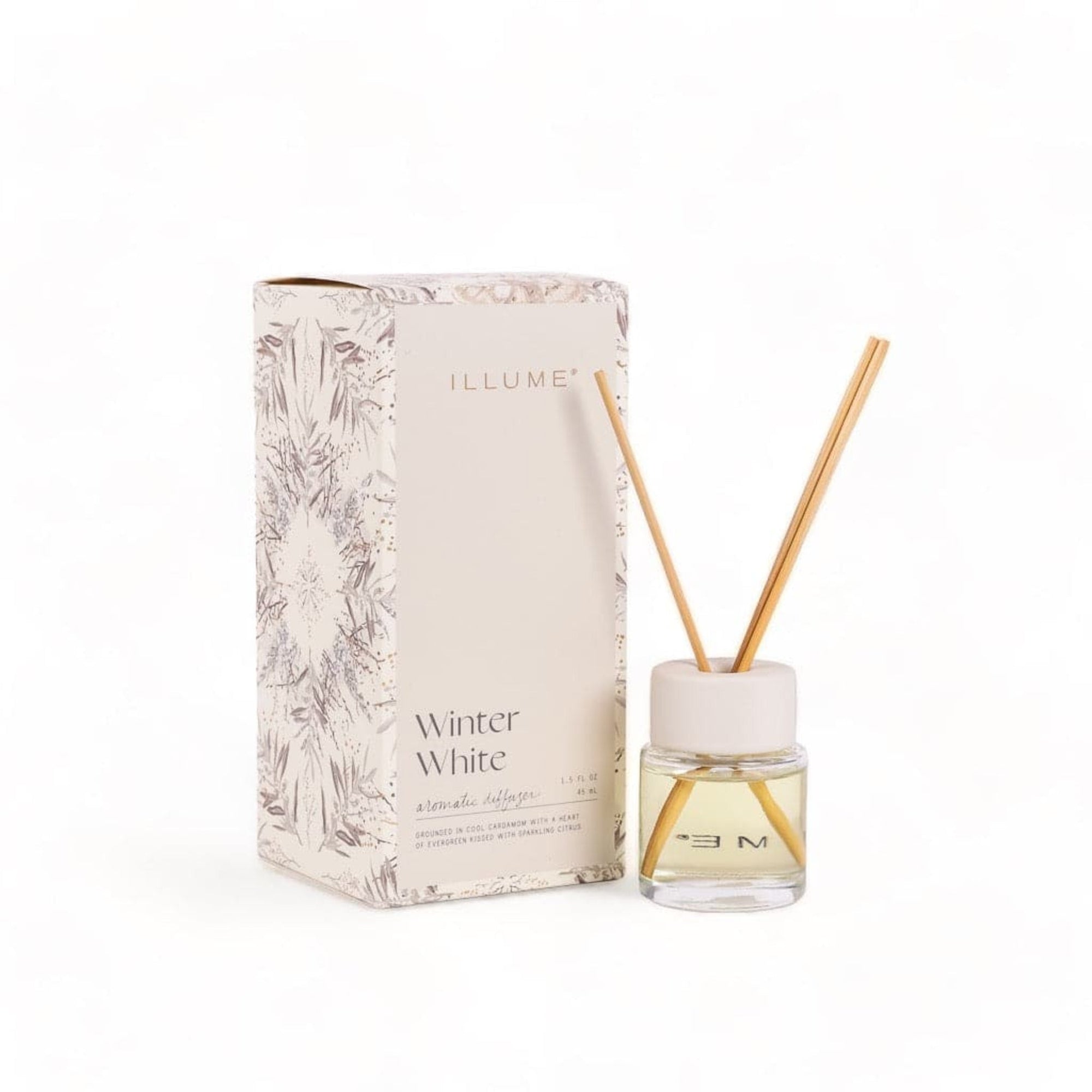 Winter White Mini Aromatic Diffuser - Green Fresh Florals + Plants