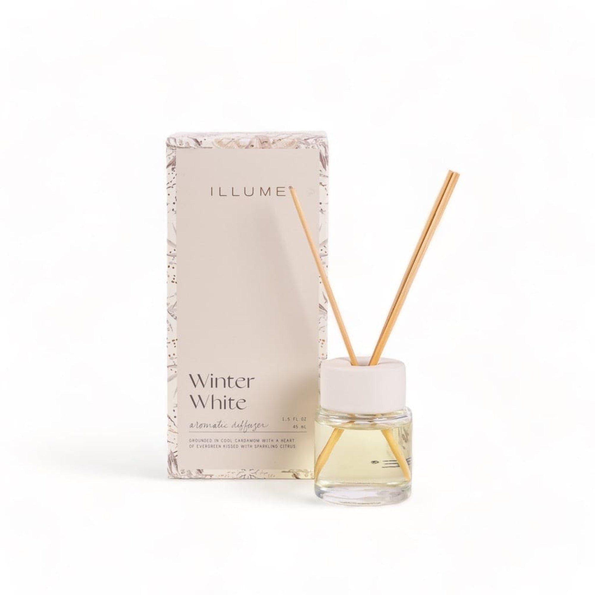 Winter White Mini Aromatic Diffuser - Green Fresh Florals + Plants