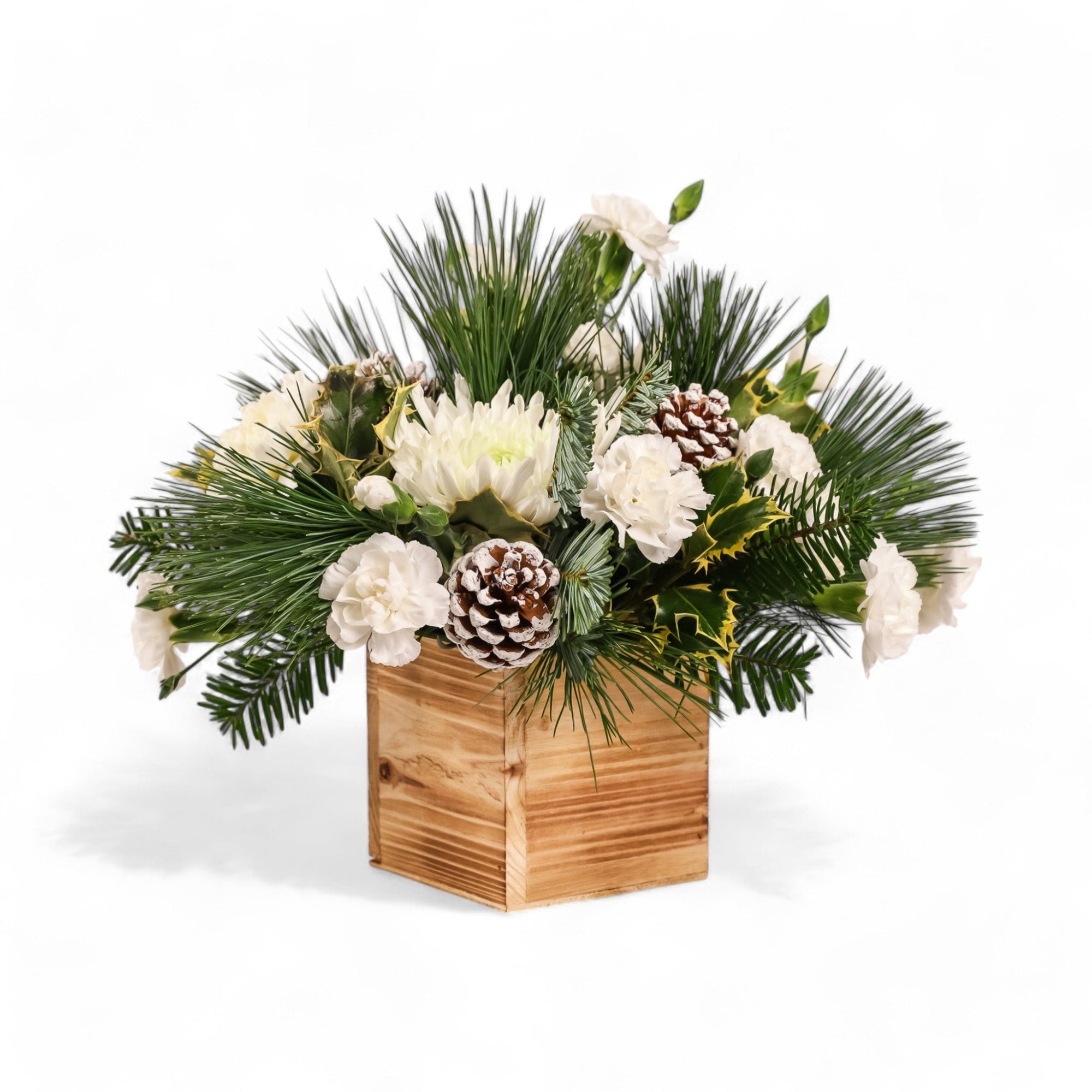 Wintry White Delight - Green Fresh Florals + Plants