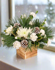 Wintry White Delight - Green Fresh Florals + Plants